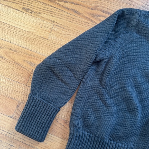 **LAST CALL** MONSE EUC Asymmetrical Cutout Sweater in Olive Green Size S - Picture 7 of 12